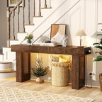 Unikito 63" Console Table with Sensor Light & AC Outlets with USB-C Ports - Image 4