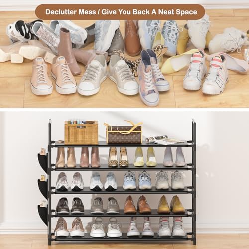 OYREL Shoe Rack 5 Tier 20-25 Storage Capacity Shoes Organizer - Image 6