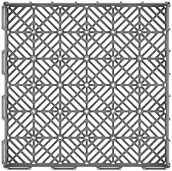 Pure Garden 6-Pack Polypropylene Interlocking Patio Deck Tiles - Image 4