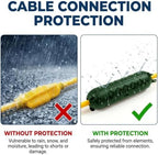 Yojoe 3 Pack Compact Green Outdoor Extension Cord Cover Waterproof Electrical - Image 3