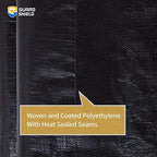 GUARD SHIELD Tarps Heavy Duty Waterproof 20x40 Feet Black Poly Tarp Cover - Image 5