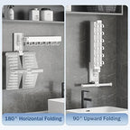 LIENAHU Drying Rack, Wall Mounted Clothes Rack, 220lbs Capacity - Image 3