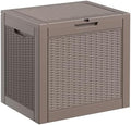 DRATO 36 Gallon Outdoor Storage Box Waterproof, Lockable Resin Deck Box by DRATOprovidesawarmandcozy