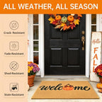 Fall Turkey Welcome Door Mat for Front Door Outdoor Indoor 17x29 in - Image 6