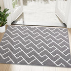 OLANLY Front Door Mat 48x32, Low-Profile Easy Clean Doormat by OLANLY