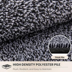 PURRUGS Area Rug, Bluish Grey-Black - Image 4