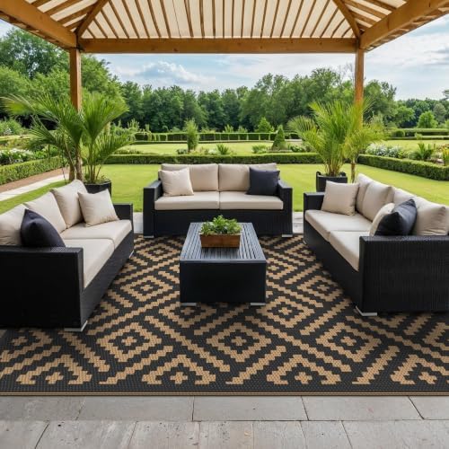 GENIMO Outdoor Rug, Waterproof Plastic Rugs - Image 6