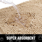 Smiry Dog Door Mat for Muddy Paws, Absorbent Non Slip Dirt Trapper - Image 5