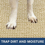 Smiry Dog Door Mat for Muddy Paws 24x16, Absorbent Low-Profile Doormats - Image 4