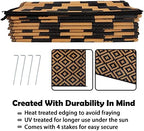 SAND MINE Reversible Mats, Plastic Straw Rug, Modern Area Rug, Large Floor Mat - Image 4