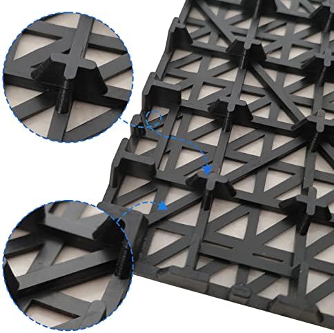 12 Pack Modular Interlocking Cushion 11.6" x 11.6" Rubber Mat Floor Tile Mats - Image 6