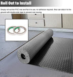 Large Rubber Outdoor Mat for Patio Balcony Waterproof, Heavy Duty Diamond Plate - Image 6