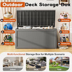 Outdoor Storage Box, Resin Deck Boxes Indoor and outdoor, Waterproof Storage - Image 3