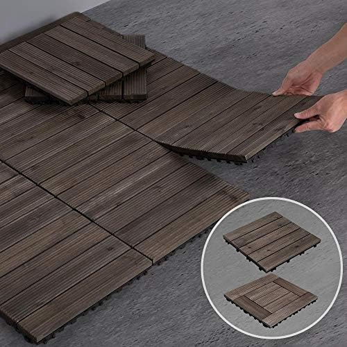 Yaheetech 11PCS Interlocking Deck Tiles Outdoor Patio Floor - Image 6