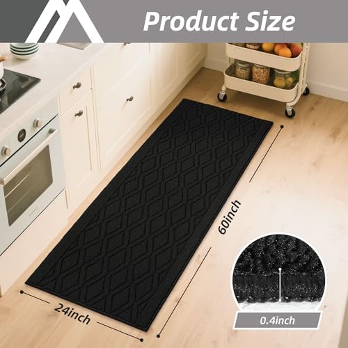 COSY HOMEER Kitchen Rugs Non Slip Washable 24"x60" Kitchen Mats - Image 2