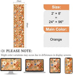 DUKINO 2x8 Washable Runner Rug, Floral Non Slip Kitchen Runner Rug - Image 2