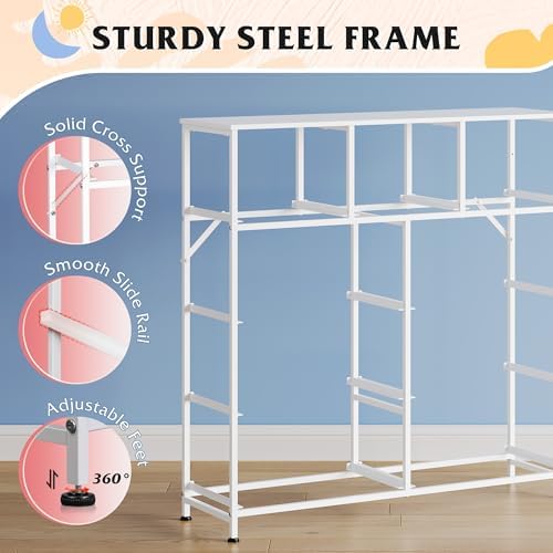 WLIVE Tall Dresser for Bedroom, 9 Drawer Chest of Drawers - Image 7