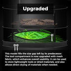 18" Diameter 6 Layer Herb Drying Rack Foldable C-Shaped Zipper - Image 2