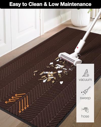 2′ x 6′ Heavy Duty Front Door Mat Indoor Outdoor Entrance, Easy Clean - Image 5