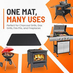 Under Grill Mats for Outdoor Grill Double-Sided Mat for Under Fire Pit Mat the - Image 6