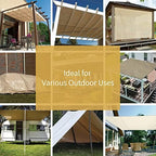 GUARD SHIELD Beige Tarp Heavy Duty Waterproof 20x20 Feet Outdoor Poly Tarps - Image 6