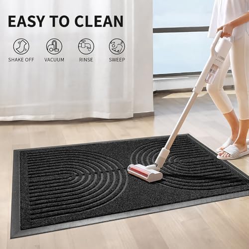 RORA Front Door Mat Outside Entrance, Indoor Welcome Doormat 29.5x17 - Image 4