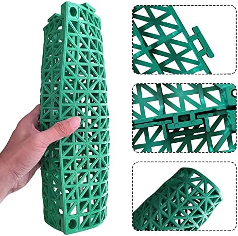12 Pack Modular Interlocking Cushion 11.6" x 11.6" Rubber Mat Floor Tile Mats - Image 4