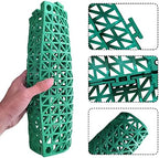 12 Pack Modular Interlocking Cushion 11.6" x 11.6" Rubber Mat Floor Tile Mats - Image 4