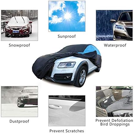 MORNYRAY Waterproof Car Cover All Weather Snowproof UV Protection Windproof - Image 2