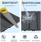 Garvee 9Pack 12" x 12" Interlocking Composite Deck Tiles, Waterproof Composite - Image 4