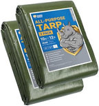 GUARD SHIELD Tarps Heavy Duty Waterproof 10x12 Feet Green Poly Tarp Cover by GUARDSHIELD