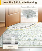 RELEANY Washable Area Rug, Round 6ft - Image 4