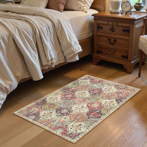 Lahome Moroccan Washable Indoor Door Mat, 2x3 Entryway Rugs - Image 2