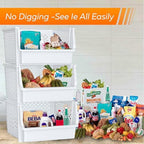 XLarge Stackable Storage Bins Open Front - Image 4