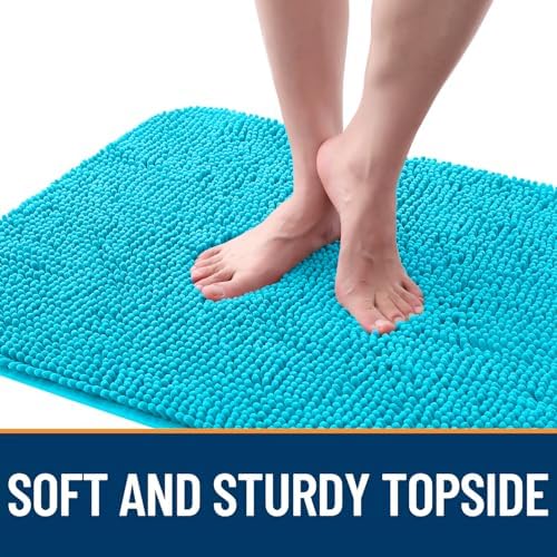 OLANLY Dog Door Mat for Muddy Paws 48x30, Super Absorbent Chenille Mud Mat - Image 4
