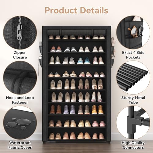 LANTEFUL Shoe Rack with Covers - Image 4
