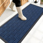 OLANLY Front Door Mat Outside Entrance 47x17, Heavy-Duty Rubber Doormat by OLANLY