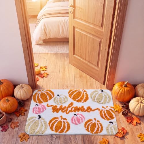 Capoda 1 Pc Fall Pumpkin Bathroom Rug 20x30 Inch, Welcome Pumpkin - Image 6