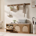 Rattan Narrow Entryway Bench by WINWY