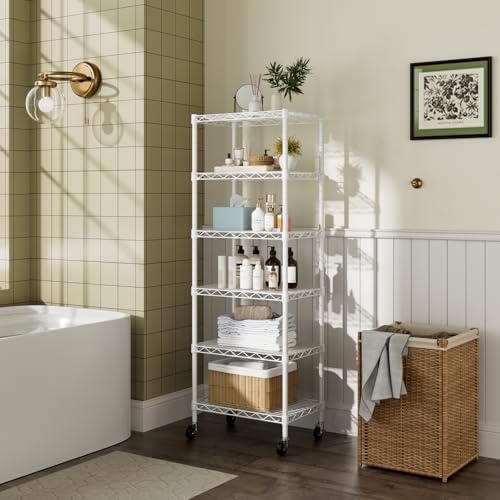 Golpart Small Shelves Storage Wire Metal Adjustable Shelf Unit - Image 7