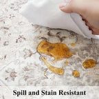 Washable 2x5 Hallway Runner Rug: Vintage Water Resistant Kitchen Entryway Rug - Image 5
