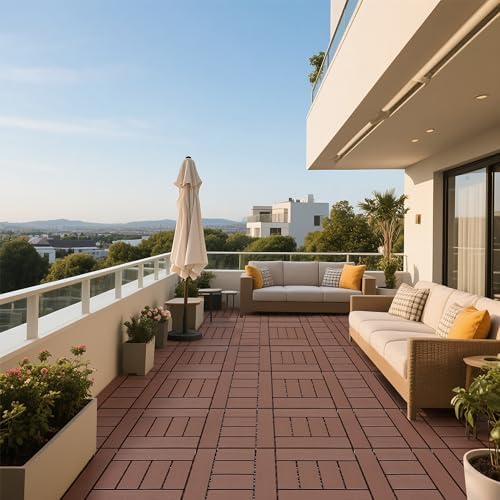 Deck Tiles for Outdoor, Plastic Outdoor Flooring Tiles, Kitchen Non Slip - Image 3