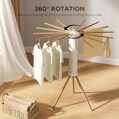 SUNOUTLY Tripod Clothes Drying Rack, Garment Rack Portable and Foldable Space - Image 3