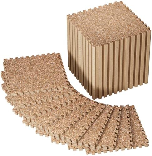 SUPERJARE 0.79'' Extra-Thick 36 Pcs 144 Sq Ft Exercise Equipment Mats by SUPERJARE
