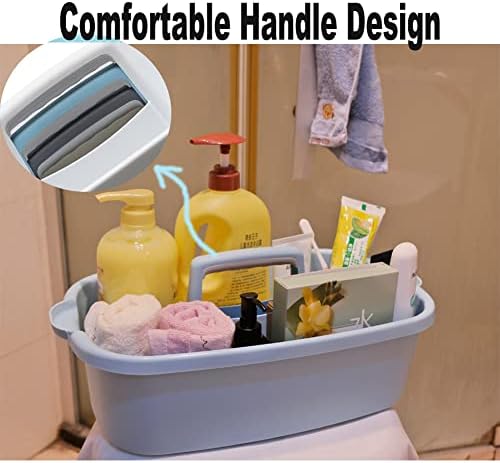 Cleaning Supplies Caddy, Large Plastic Shower Caddy Basket - Image 4
