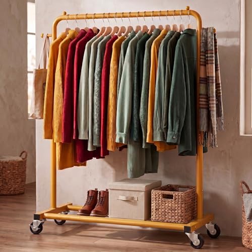 Sywhitta Metal Clothing Rack on Wheels - Image 6