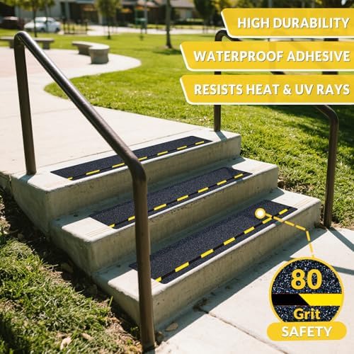 LifeGrip Reflective Anti Slip Stair Treads 6"x28" 10-Pack - Image 4