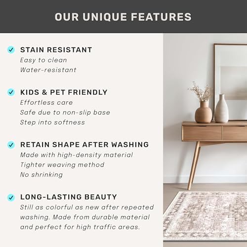 Boho 7x9 Area Rug for Living Room - Image 7