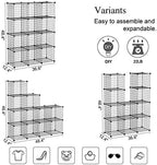 C&AHOME Wire Cube Storage, 12-Cube Storage Organizer Metal, C Grids - Image 3