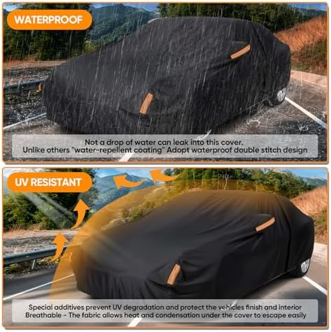 NEVERLAND Car Cover Waterproof All Weather - Image 4
